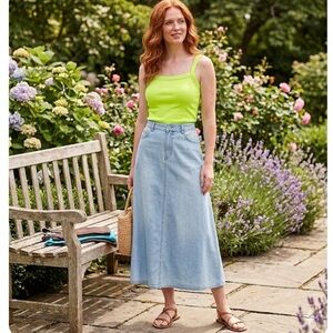 Set of 3 Tank Tops - lime, turquoise, brown EUC